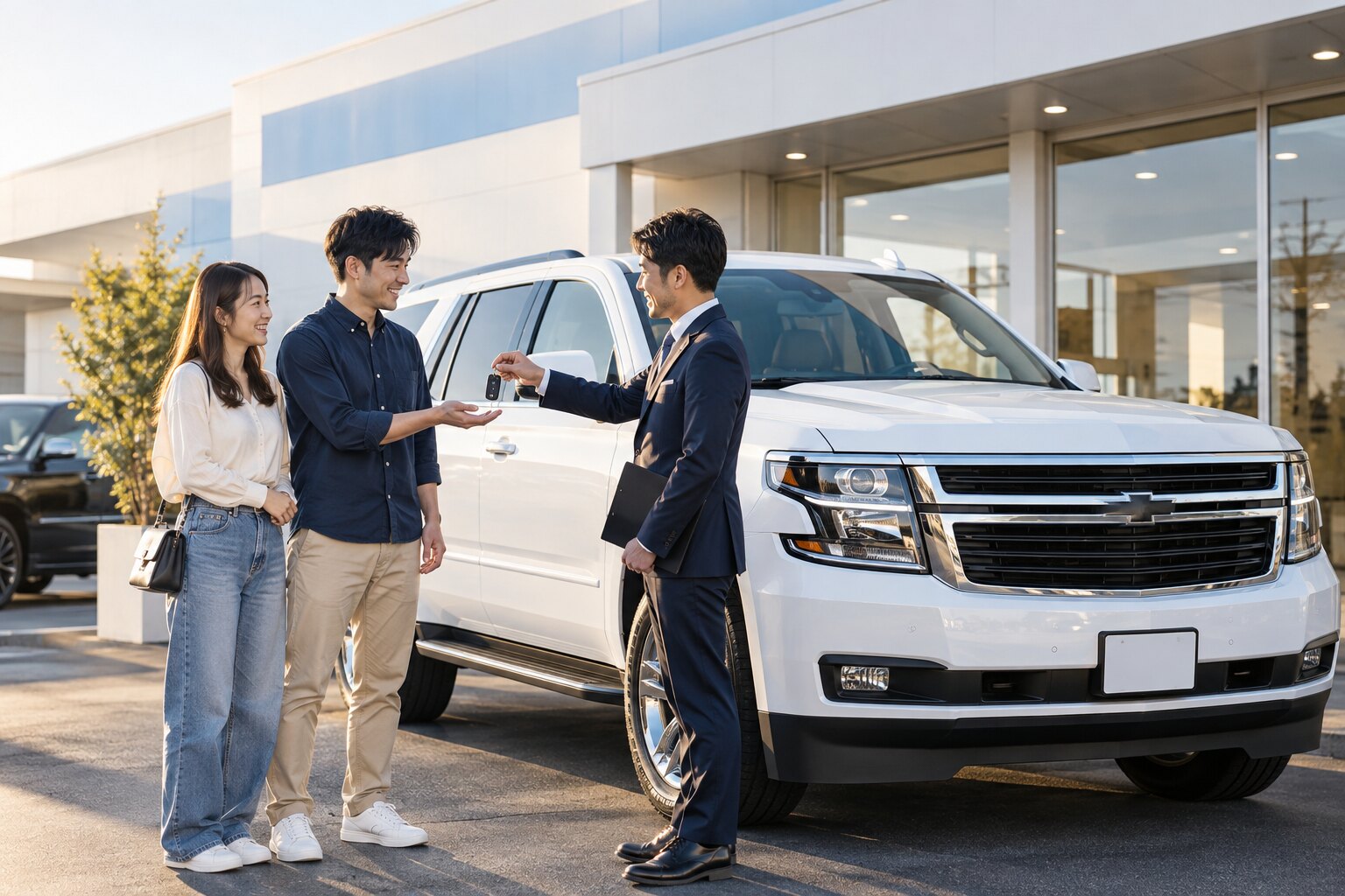 お客様へ車両を納車するイメージ